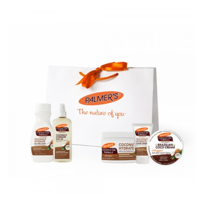 Palmer's Комплект продукти с кокосово масло за тяло и ръце + луксозен подаръчен плик