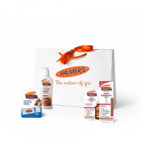 Palmer's Комплект продукти за лице, тяло и тен + луксозен подаръчен плик